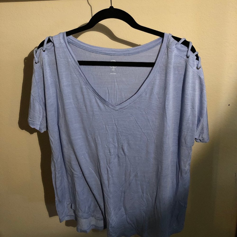 Lavender Tie Up Shirt